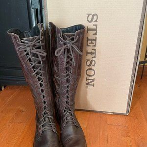 Stetson Leather Boots Handcrafted